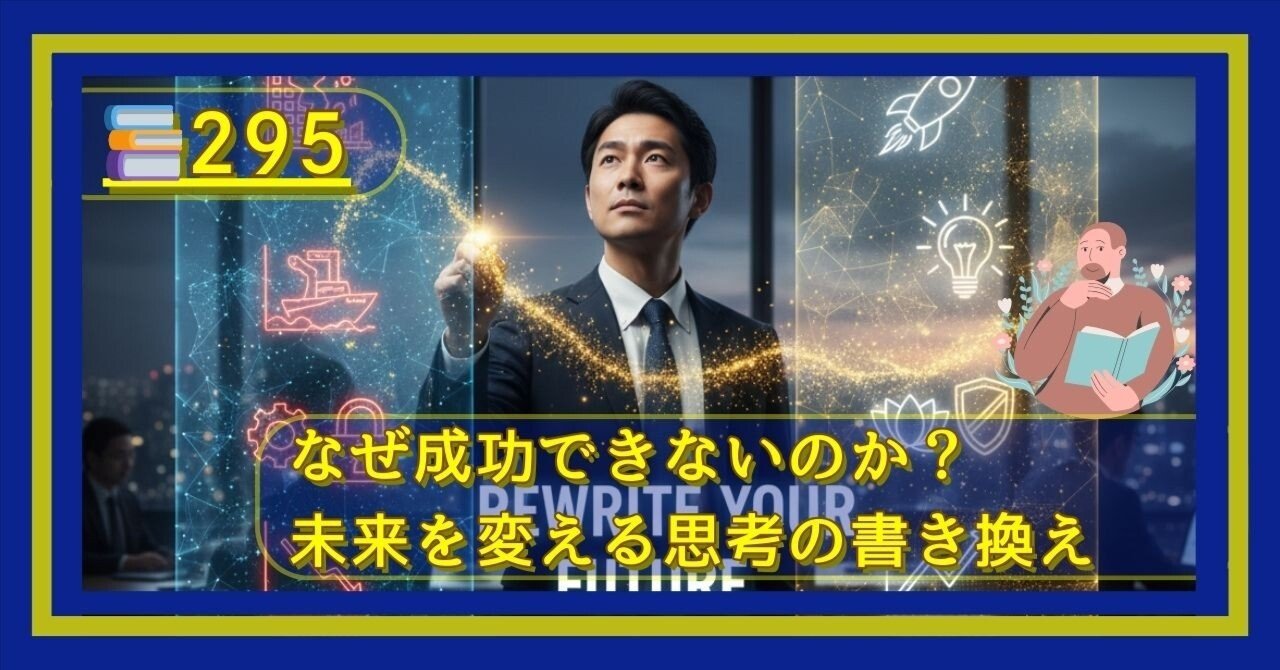 📚295：なぜ成功できないのか？未来を変える思考の書き換え