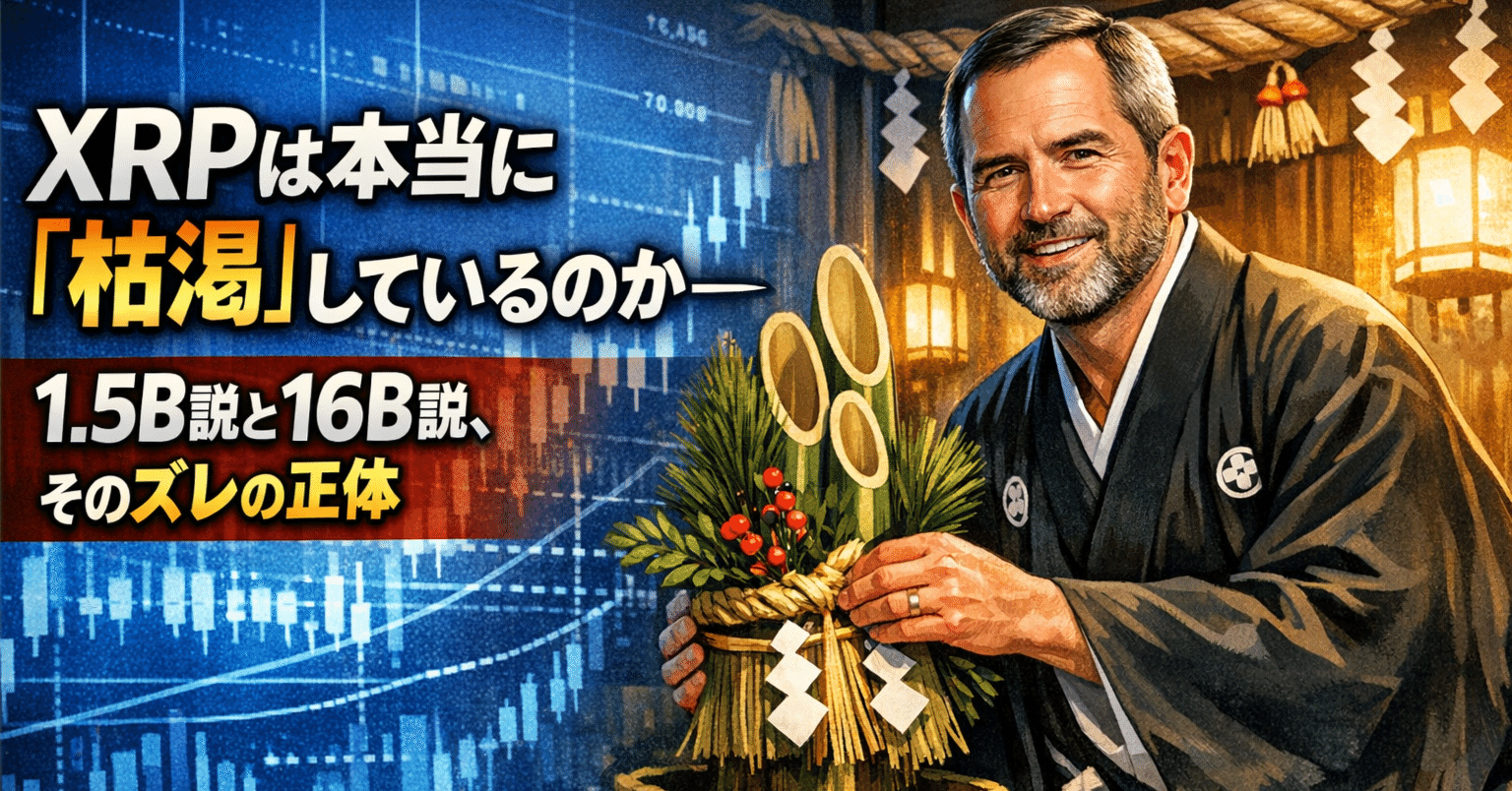 XRPは本当に「枯渇」しているのか──1.5B説と16B説、そのズレの正体｜光本貴一｜XRP / Ripple