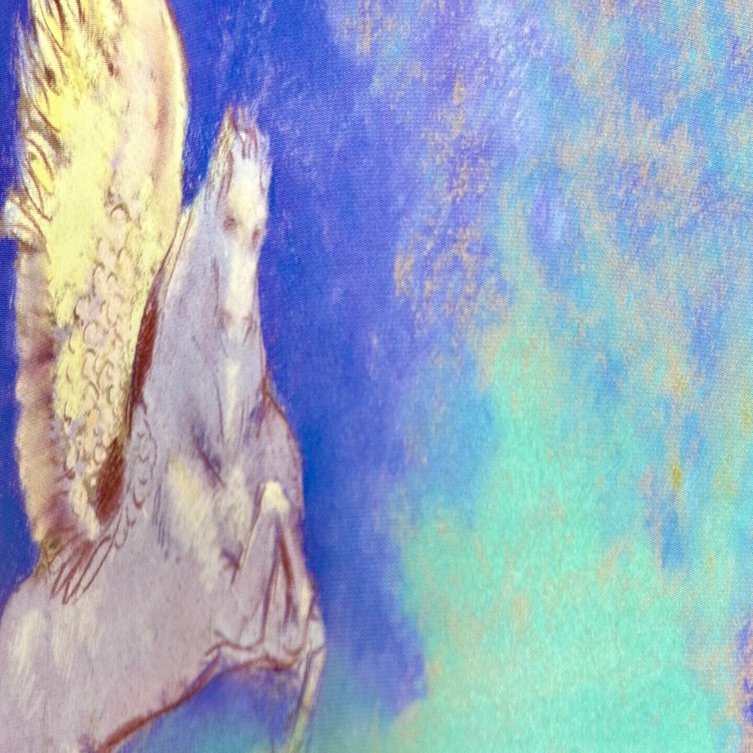 ペガサスに乗って大天使ミカエルと飛翔する2026年（オディロン・ルドン