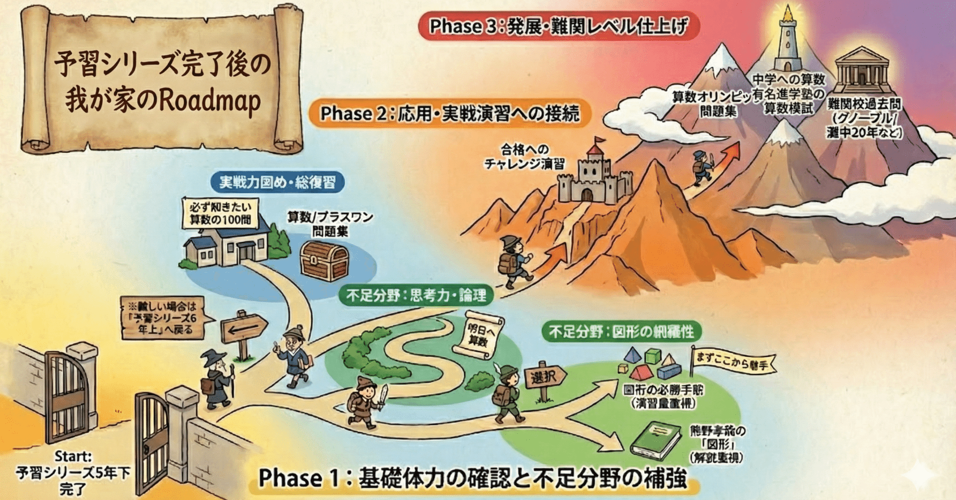 予習シリーズ算数を終えたあと、最難関を見据えて我が家が選んだ教材