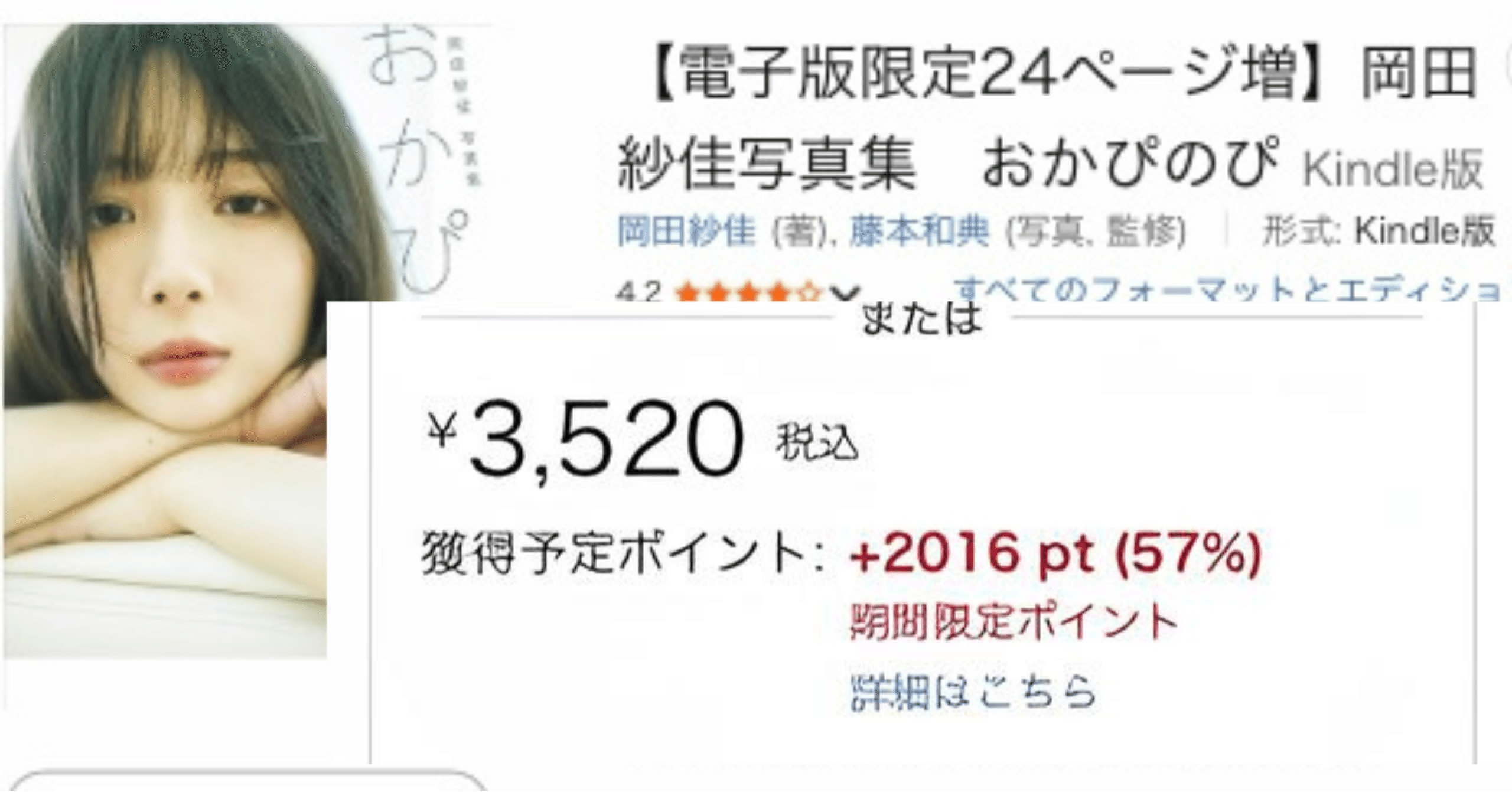 57%ポイント還元（2016pt）】岡田紗佳3rd写真集『おかぴのぴ』電子版