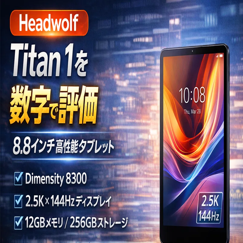 Headwolf Titan 1を数字で評価｜8.8インチ高性能タブレット｜ミニマム