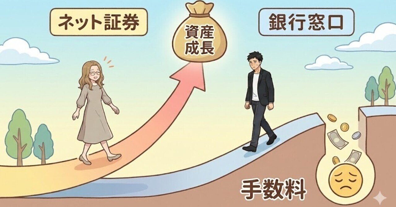 銀行の窓口には行くな🏦🚫】証券会社「誤選択時の残酷な真実」と正解💯｜みこまね