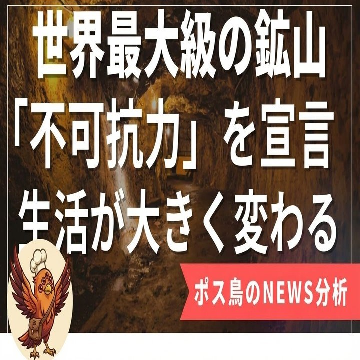 世界の裏側で起きた「不可抗力」：インドネシアの怪物鉱山停止が