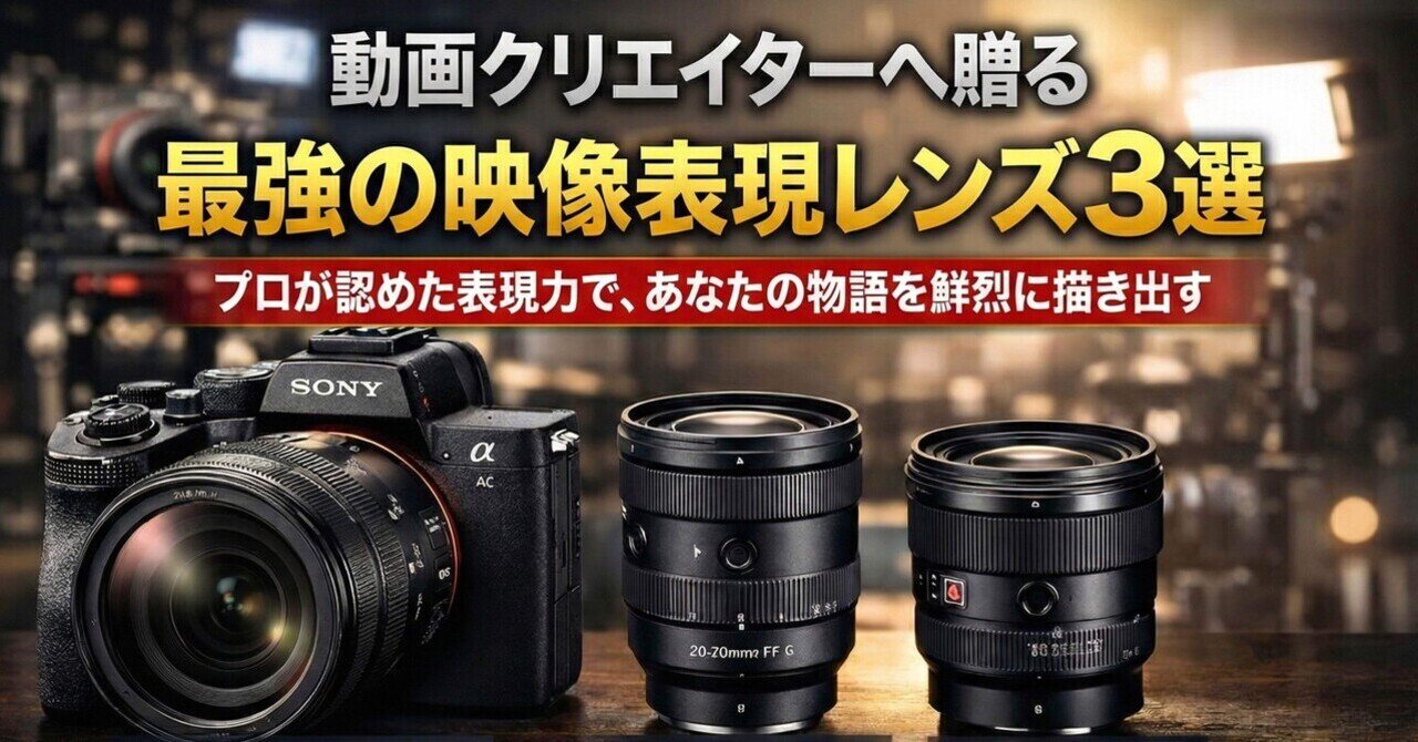 動画撮影者向け決定版】 α7 Vで動画を撮る人へ最初に揃えるべき「失敗