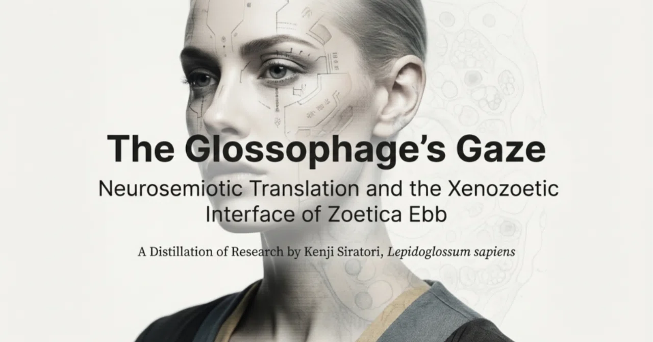 異種神経記号学の探求 — Lepidoglossum sapiensの神経適応とZoetica Ebbの美的実践における記号論的感染 ...