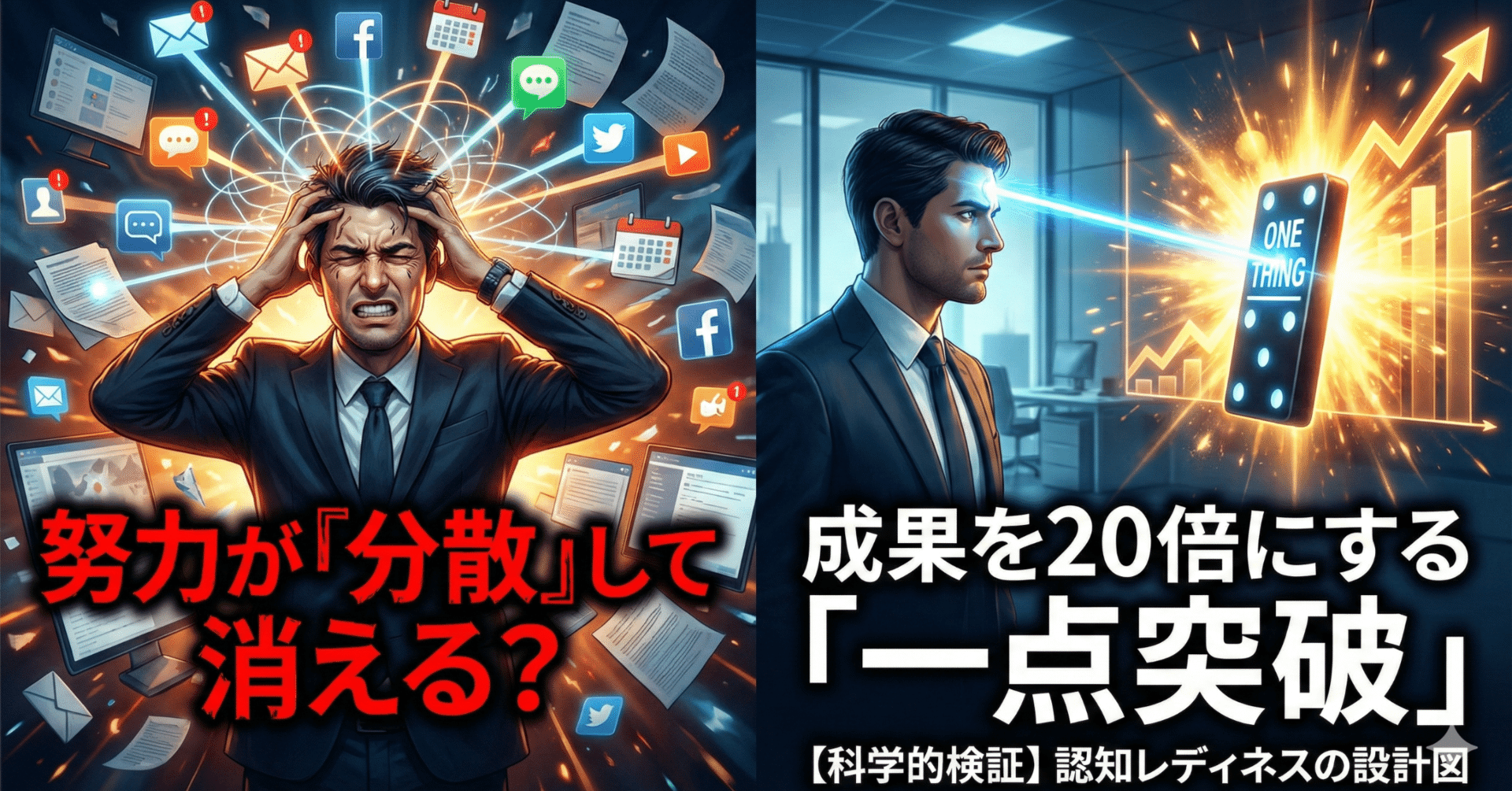 集中力の正体】なぜ、あなたの努力は「分散」して消えてしまうのか？｜hikaru / GEAR WELLNESS