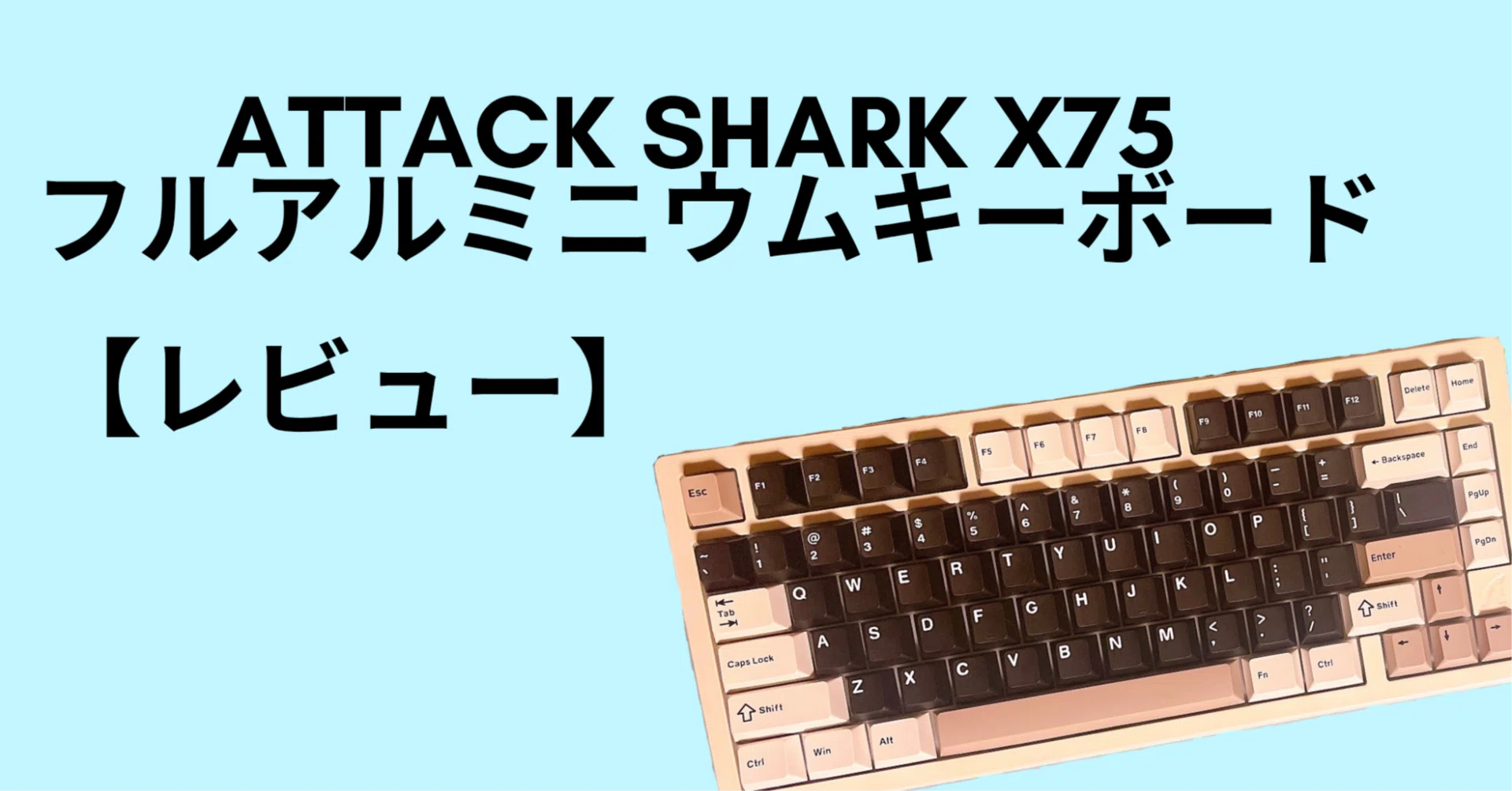 省スペースと使い勝手の「黄金比」75%キーボード「ATTACK SHARK X75