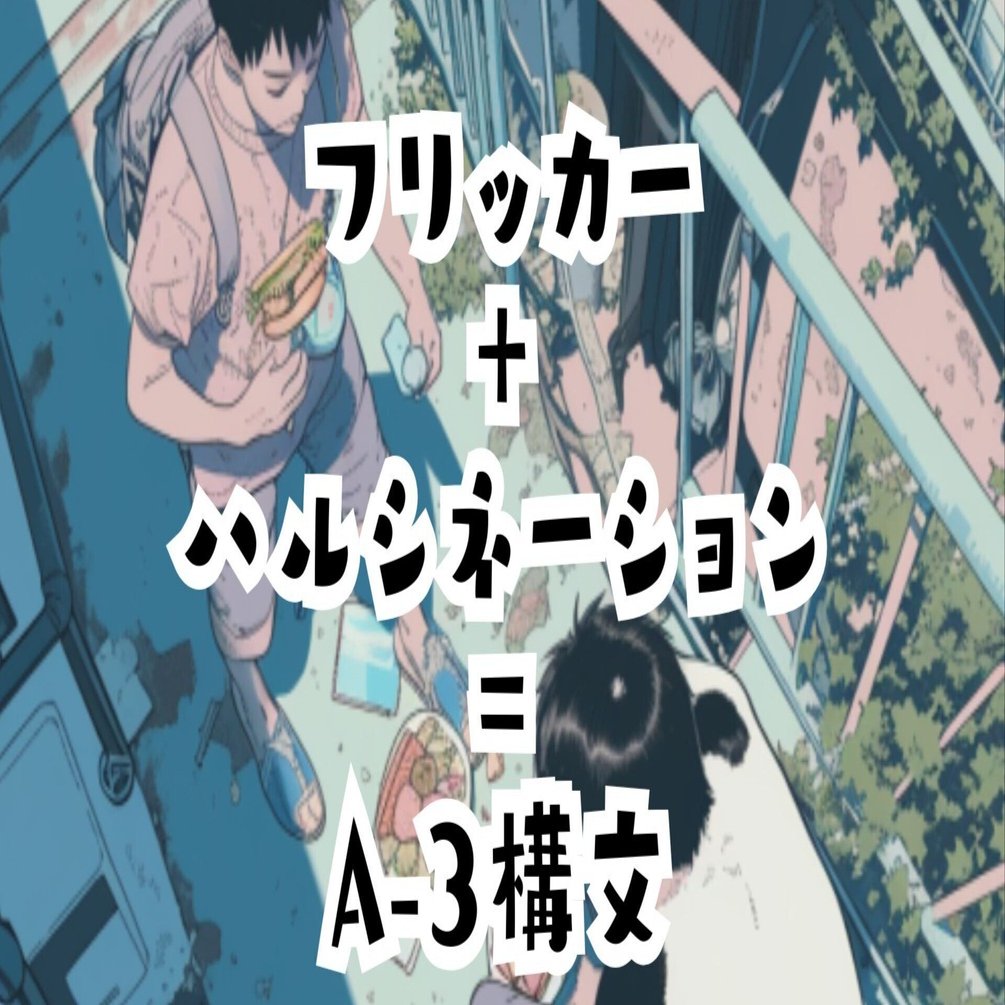 フリッカー＋ハルシネーション＝A-3構文｜Viorazu.