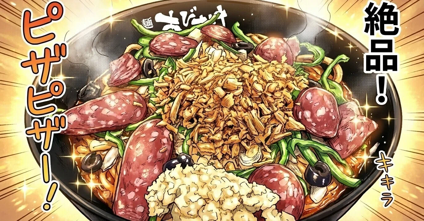Menya Abisuke 'Pizza Soba'｜白井暁彦 aka しらいはかせ