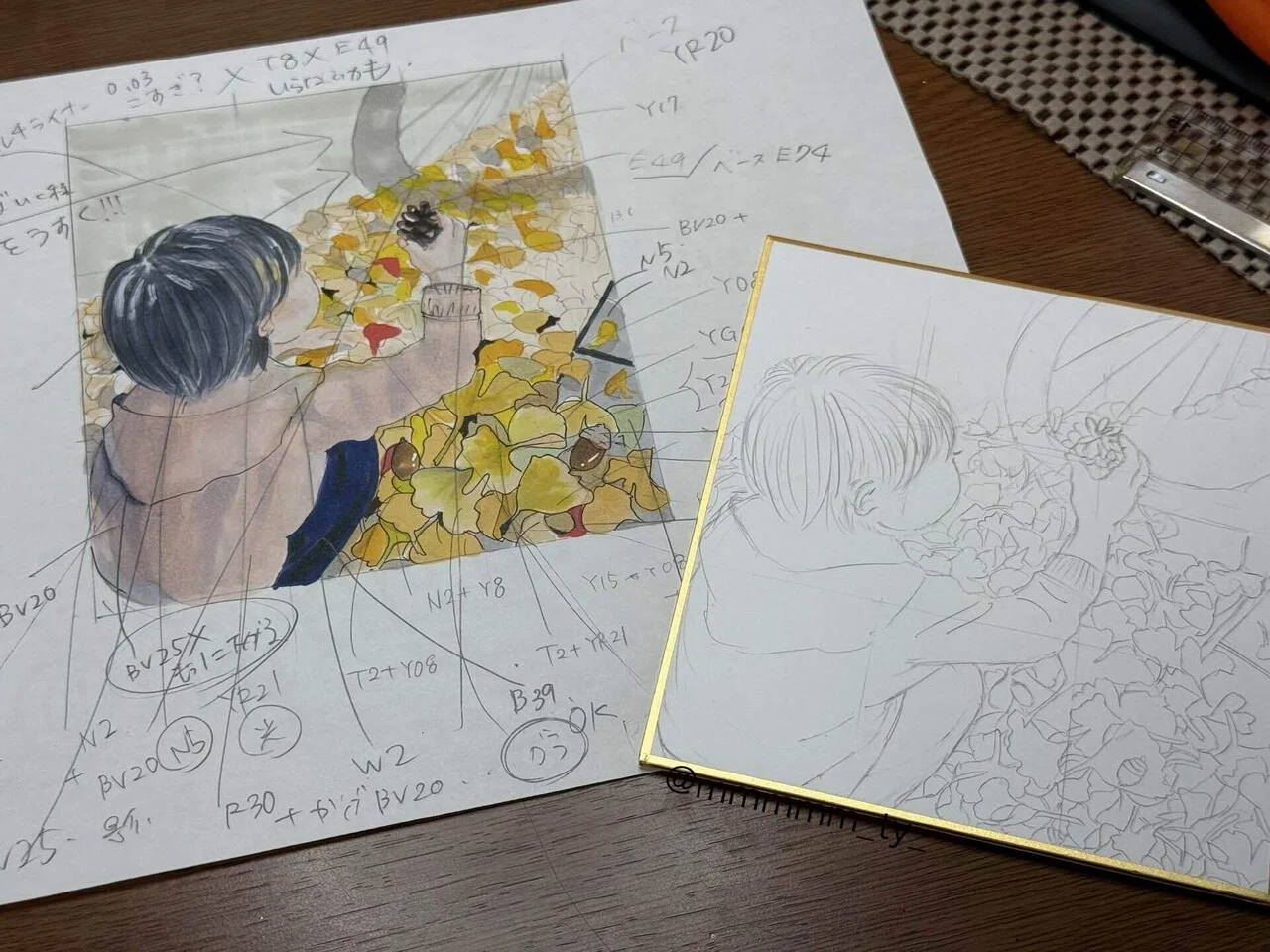 ラフの方が良かった？！｜作品とスケッチから分析してみた｜てぃー
