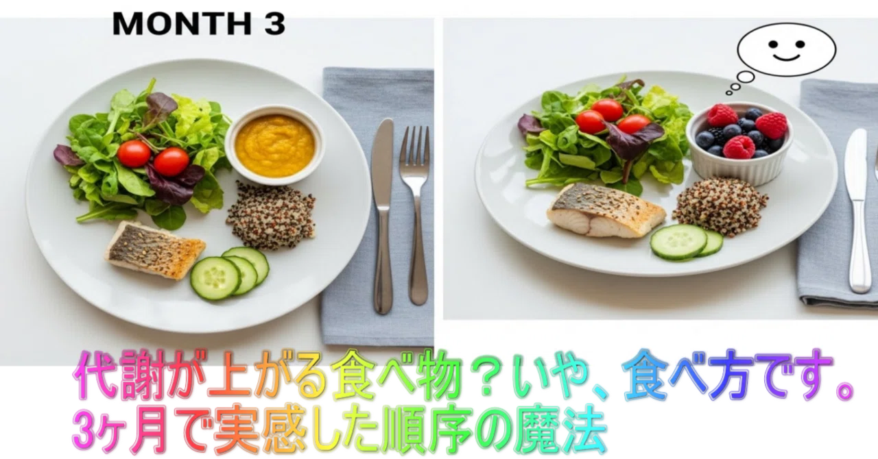 Foods that boost metabolism? No, it's how you eat. The magic of order I ...