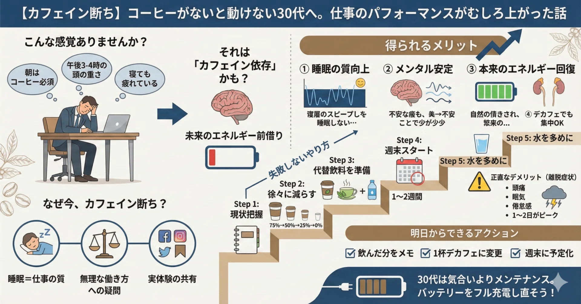 カフェ イン 断ち