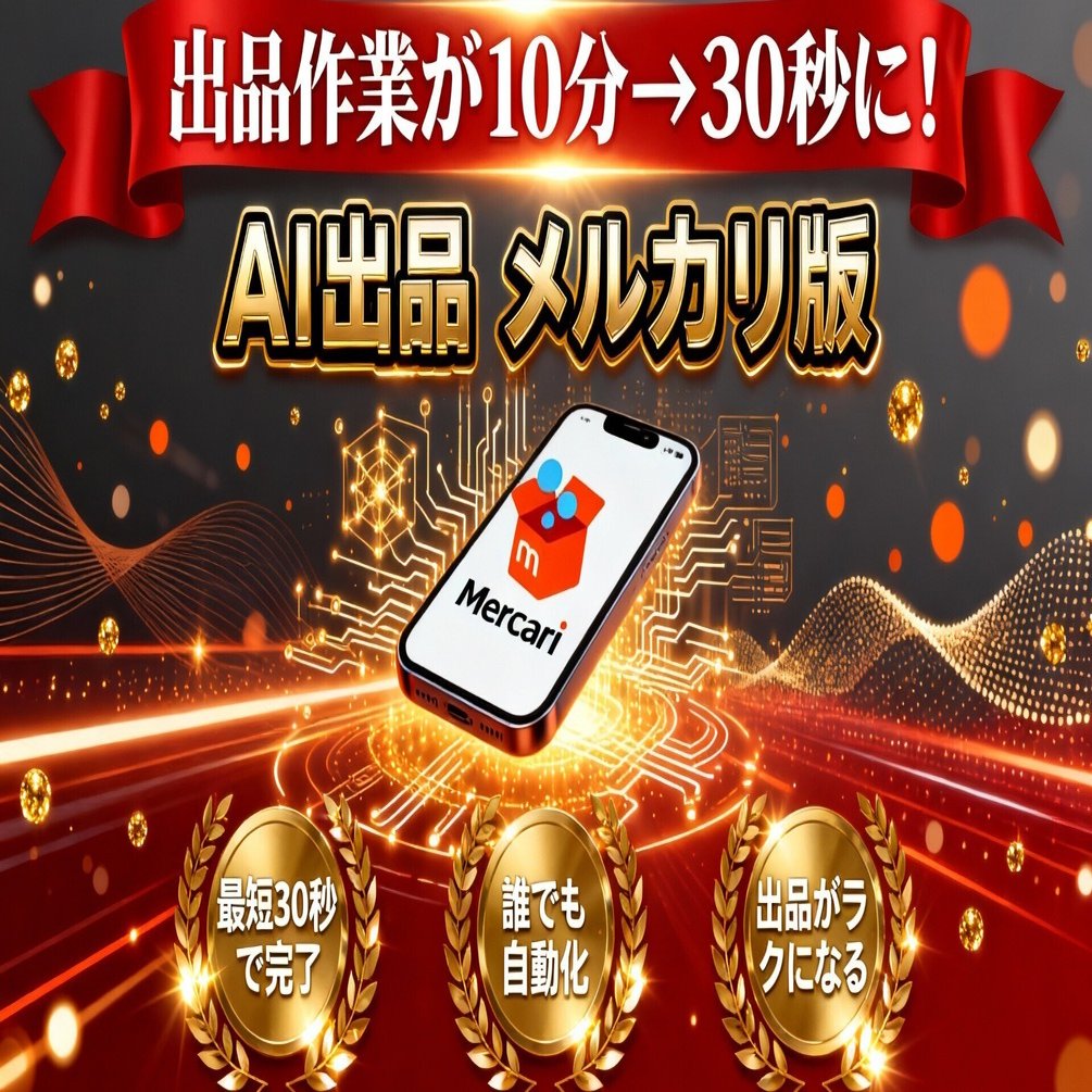 Gemini活用】メルカリ出品を30秒で完了｜説明文自動作成ツールの全手順
