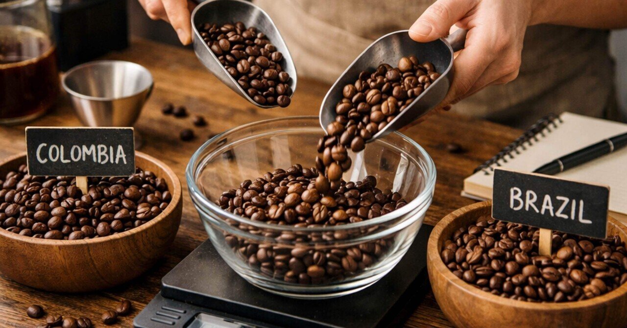 自作コーヒー焙煎機 、ブラジル&コロンビアスプレモ、豆450g 23 自家焙煎コーヒーでブレンド検証｜ブラジル×コロンビア 7:3と5:5