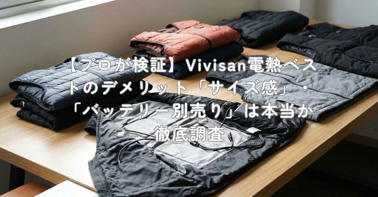 プロが検証】Vivisan電熱ベストのデメリット「サイズ感