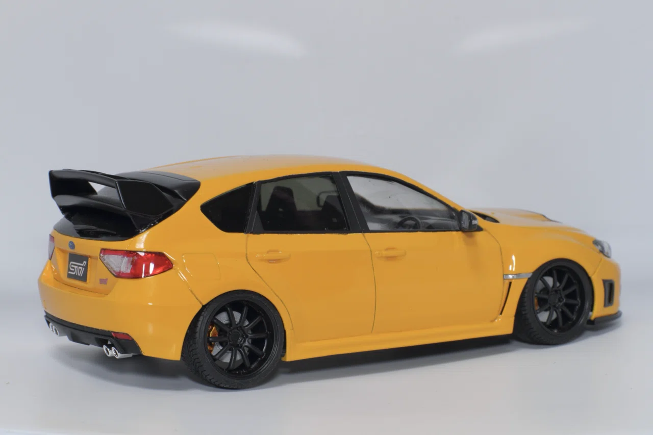 車プラモ3台目 1/24 アオシマ インプレッサGRB｜キハ185