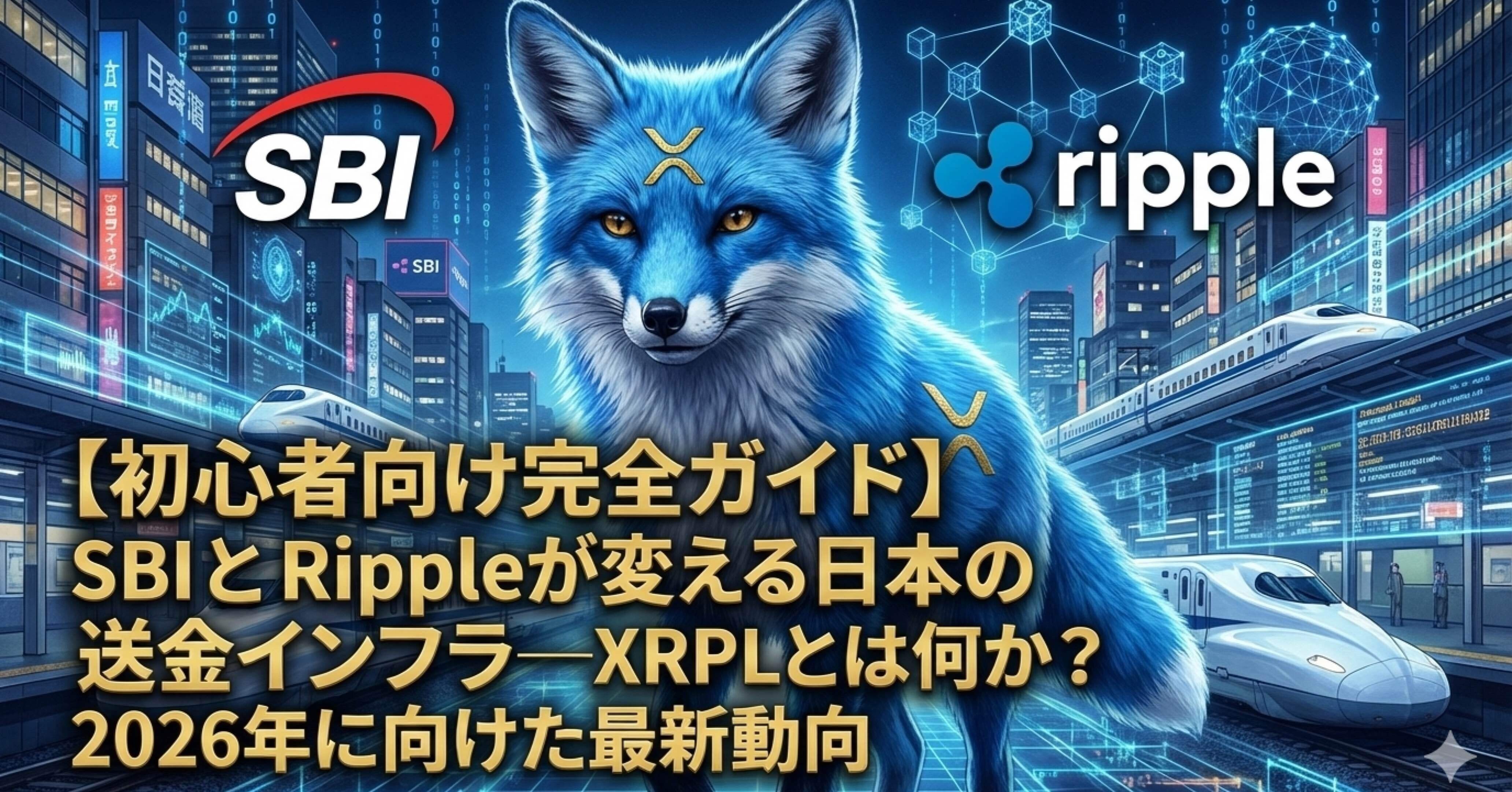 初心者向け完全ガイド】SBIとRippleが変える日本の送金インフラ──XRPLとは何か？2026年に向けた最新動向｜XRPの下僕