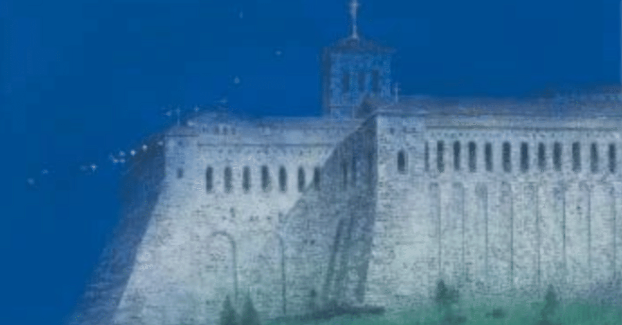 野村義照　「アッシジ」 野村 義照（NOMURA Yoshiteru）】— 日本画 紙本彩色 査定・鑑定・買取