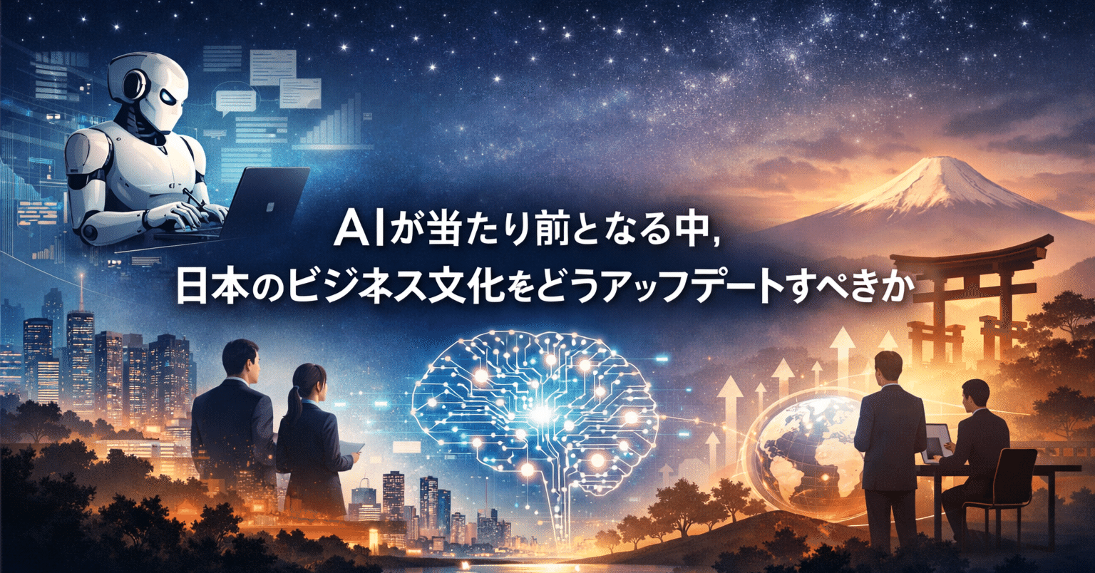 AIが当たり前となる中、日本のビジネス文化をどうアップデートすべきか｜碇邦生（九州大学ビジネス・スクールQBS／合同会社ATDI）