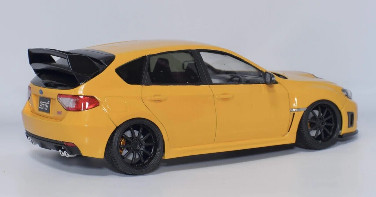 車プラモ3台目 1/24 アオシマ インプレッサGRB｜キハ185