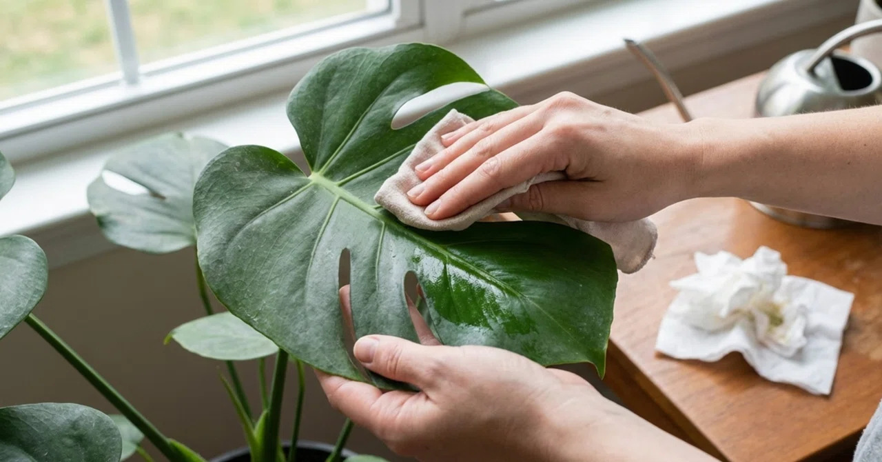 そのホコリ、損してます。冬の弱い光を「100%吸収」させる簡単ケア。｜まさ 植物を育てる