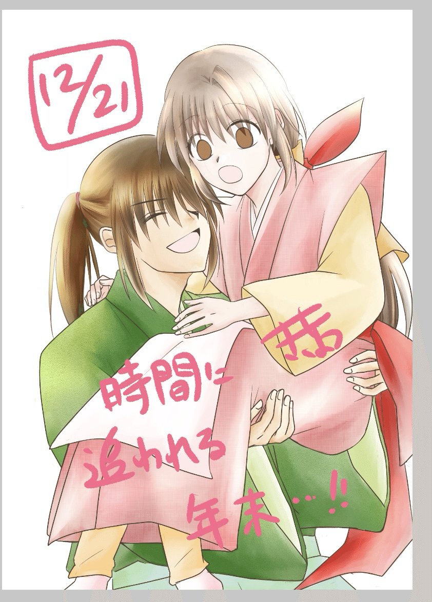 お年賀絵ができるまで｜紫ききょう/桔梗