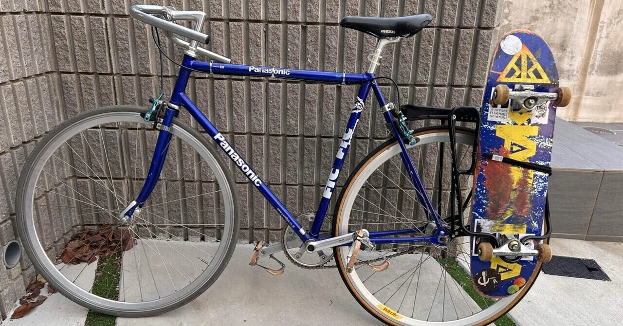 ダボ穴なしの自転車（ピストバイク）にFairdaleのSkaterackを苦労して 