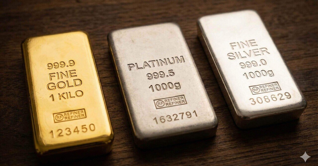 金・プラチナ・銀の価格はどう動く？売却時の課税まで徹底解説｜aki_economemo