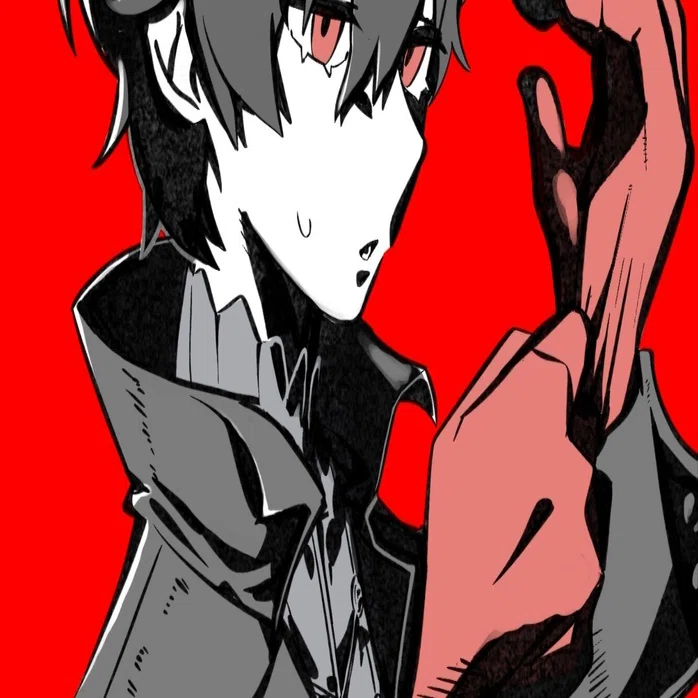 イラスト】黒ベタこそ至高であるがゆえ （ペルソナ5）｜ビスコッティ