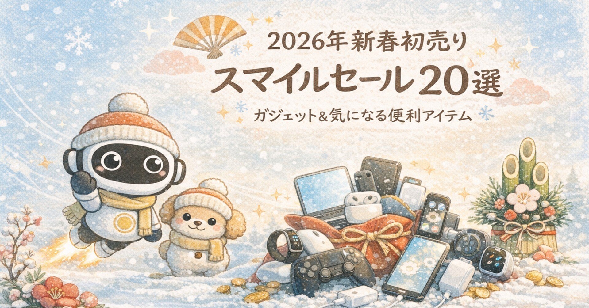 2026年Amazon新春初売りスマイルセール20選｜ガジェット＆気になる便利