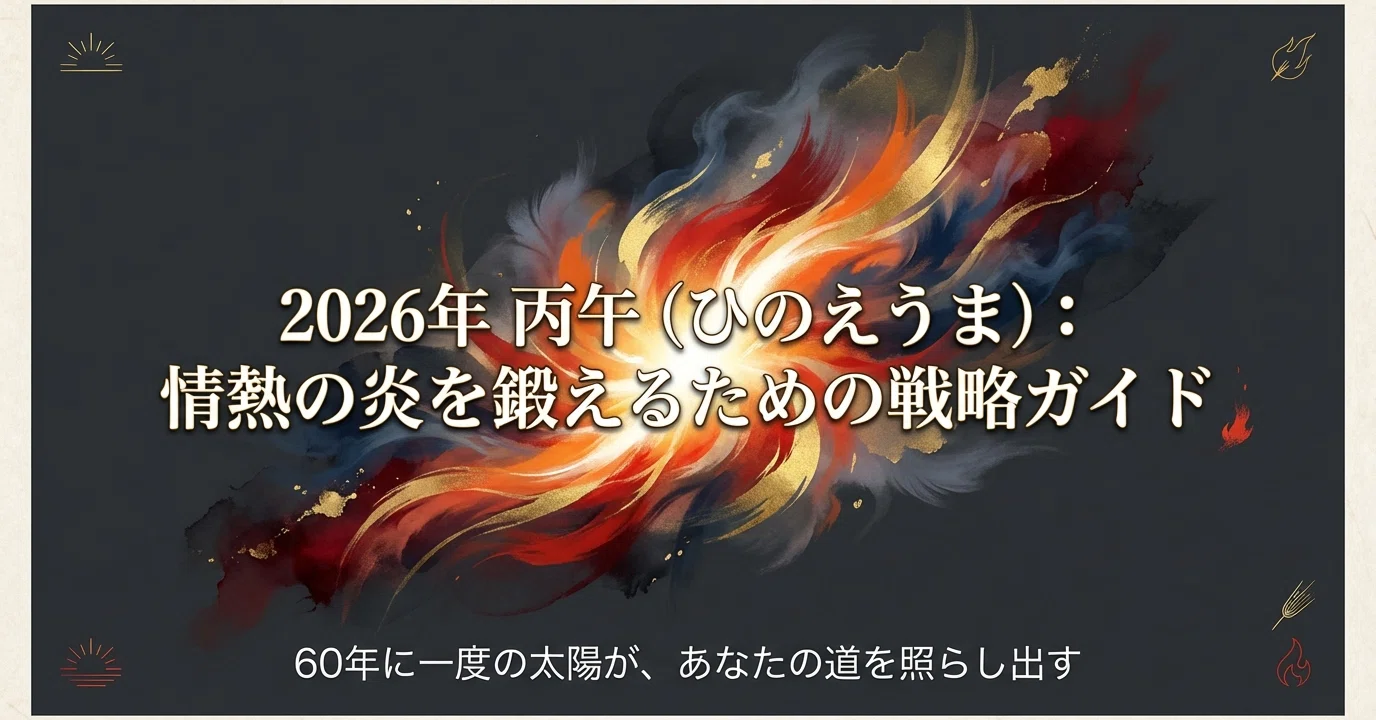2026年元旦：丙午（ひのえうま）が照らす情熱と真実の一年へようこそ