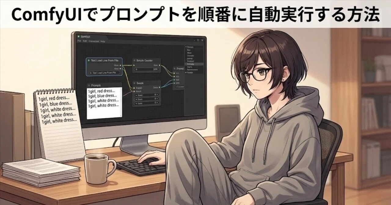 How to automatically execute prompts in sequence in ComfyUI｜かいり
