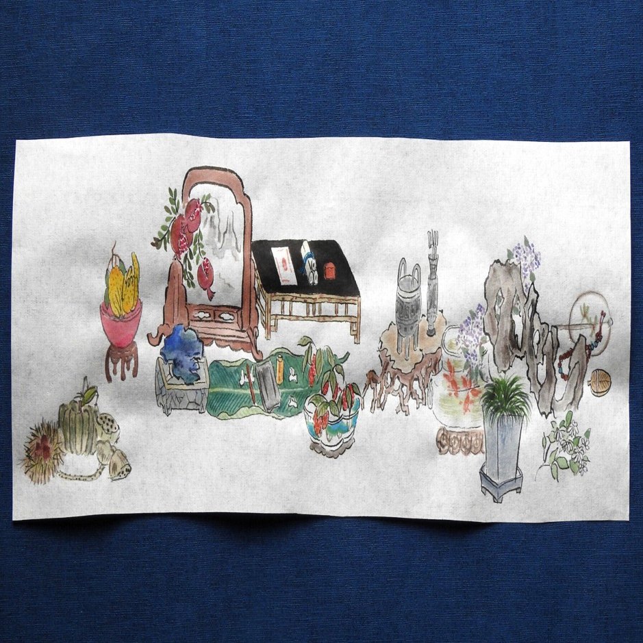 お煎茶関連の創作】vol.3 水墨画（模写や馬の画 等々）｜Yuko 由月