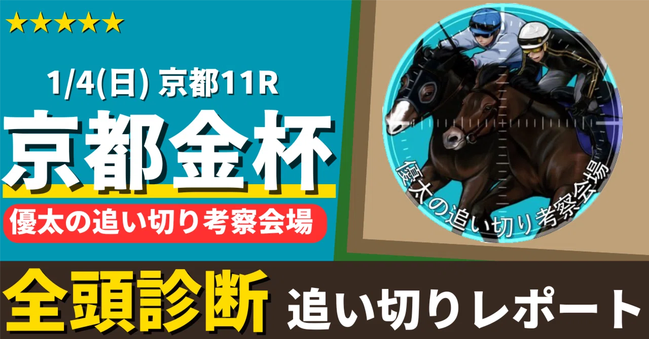京都金杯追い切りレポート2026[1/4(日)]【全頭調教評価記載】｜優太の