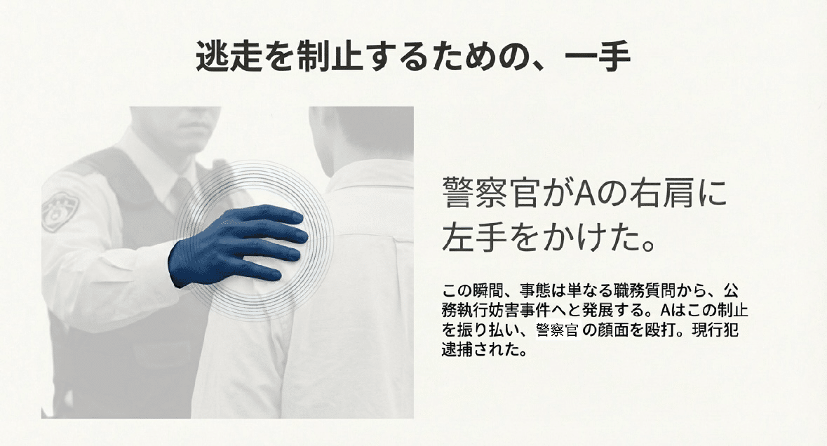 警察学校で習うかも⁉︎】職務質問における有形力行使の境界線【昇任