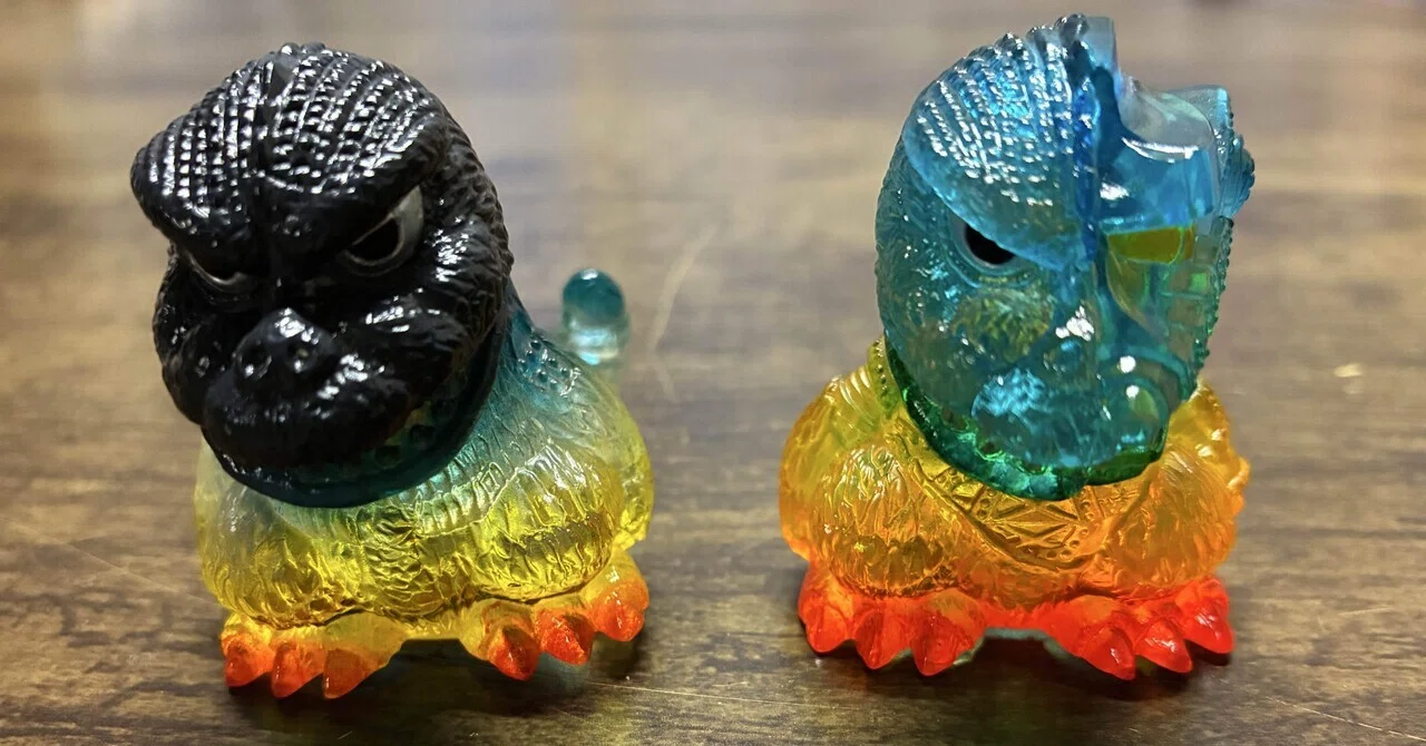 元旦】ゴジラ・ミニソフビクロニクルが届きました🦖｜へろ