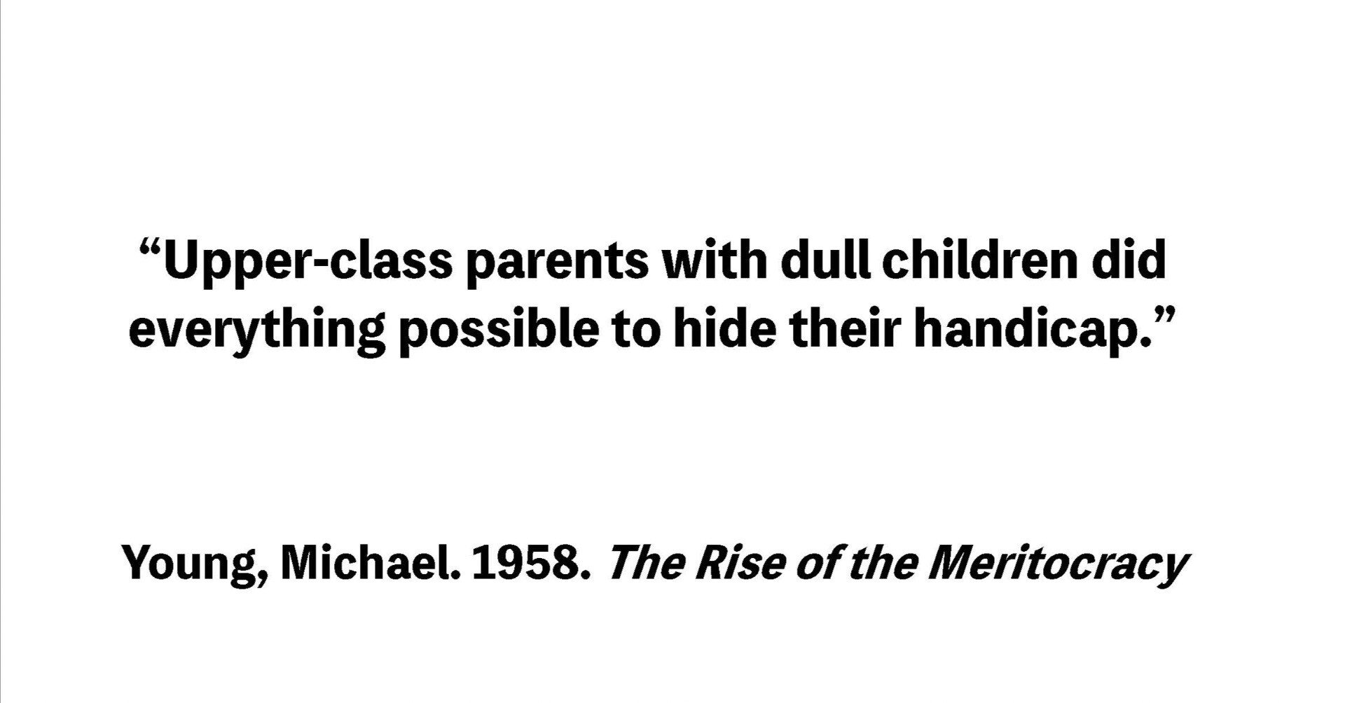 マイケル・ヤング『メリトクラシー』（復刊、講談社エディトリアル