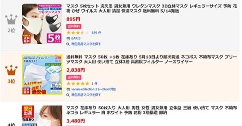 2020年4月26日にヤフーショッピングで売れた商品をトップ20までまとめてみた 売れるネットショップの教科書 note