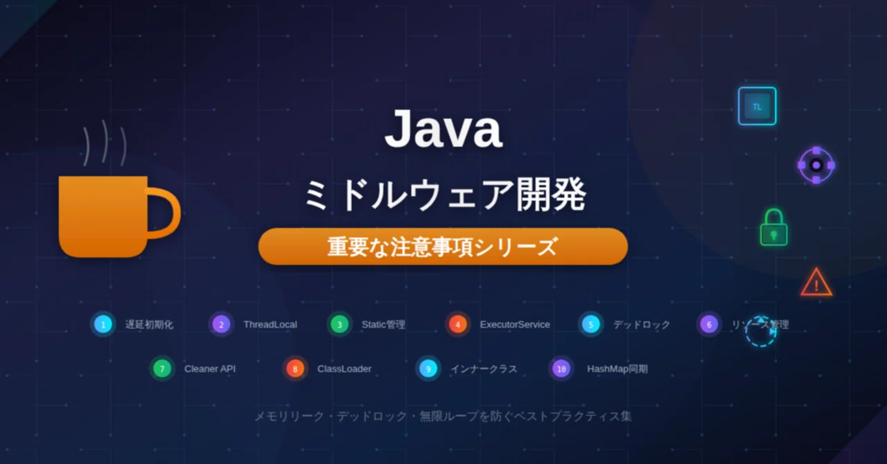 Javaミドルウェア開発における注意事項③|K⁺oji Na⁺kamura