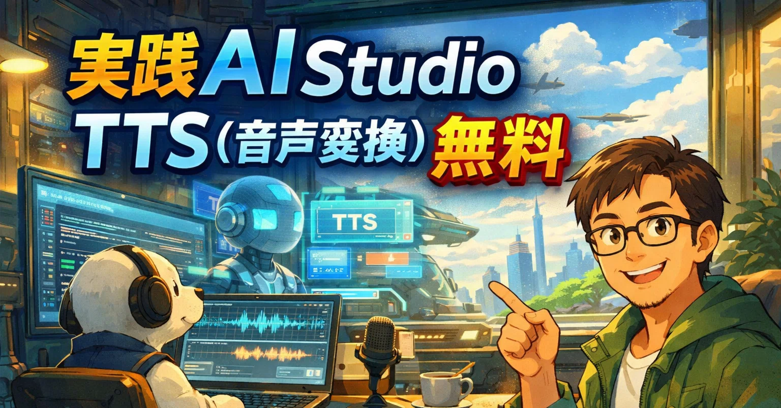 実践 AI Studio TTS（音声変換）：追記2026/1/07 AI音声の息継ぎを