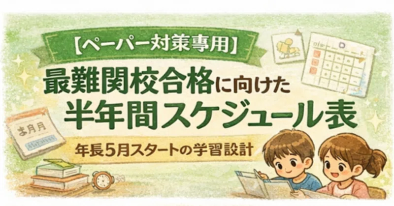 ペーパー最短攻略法 | 難関小学校合格に向けた戦略 - 効率化
