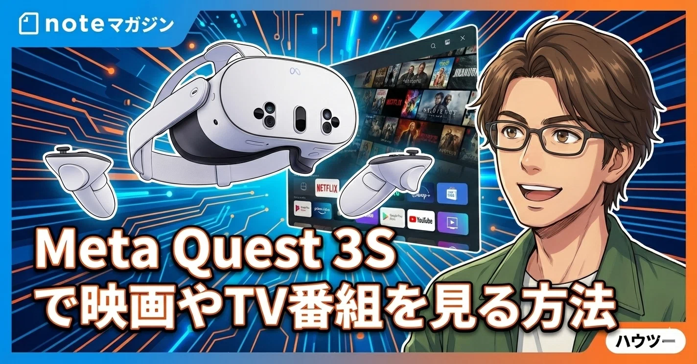 Meta Quest 3S で映画やTV番組を見る方法｜YASUO-JP