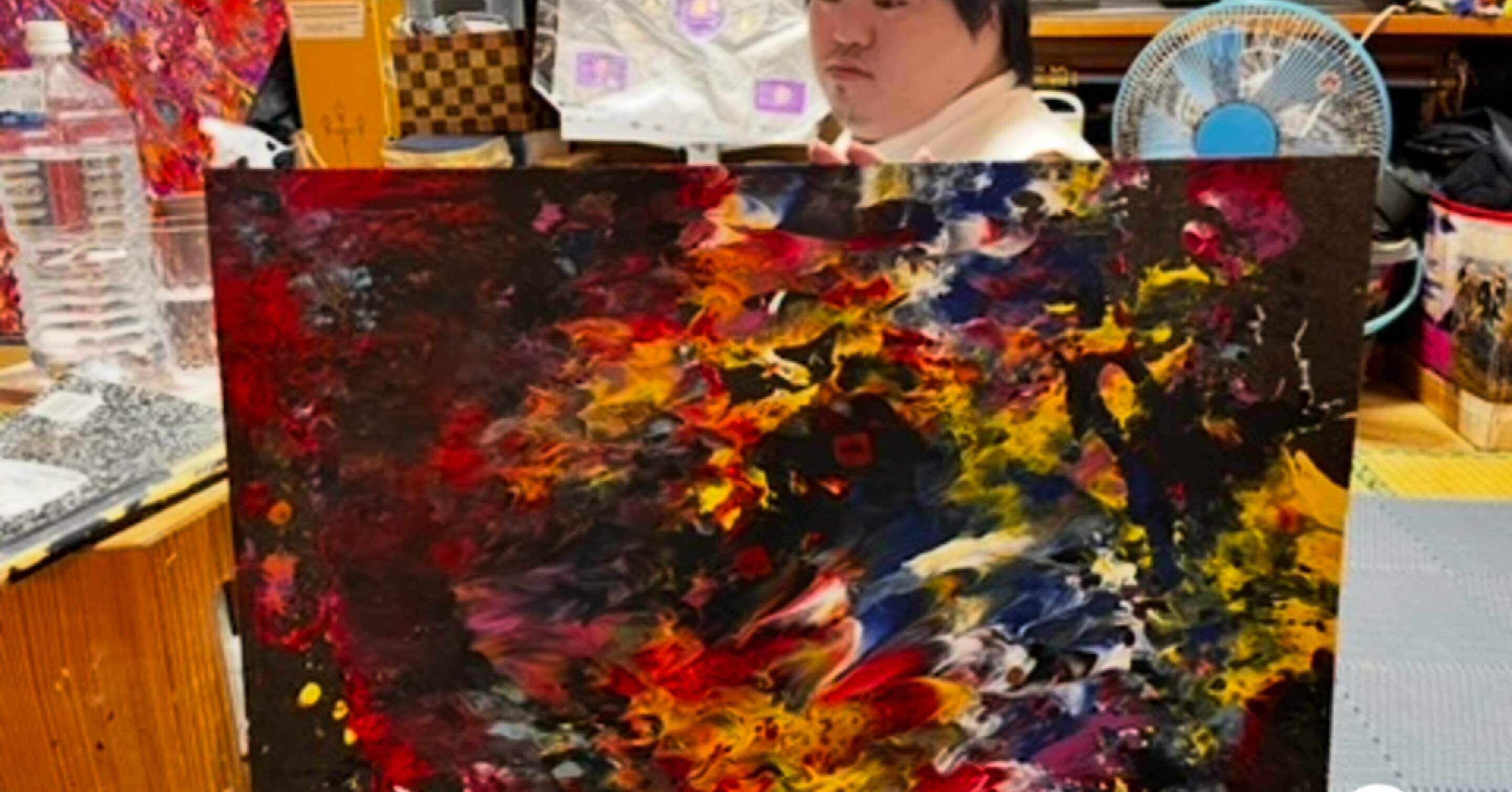 沖縄のピカソ小波津有希」29歳🌸ダウン症画家です。母智恵美66歳🌸親子