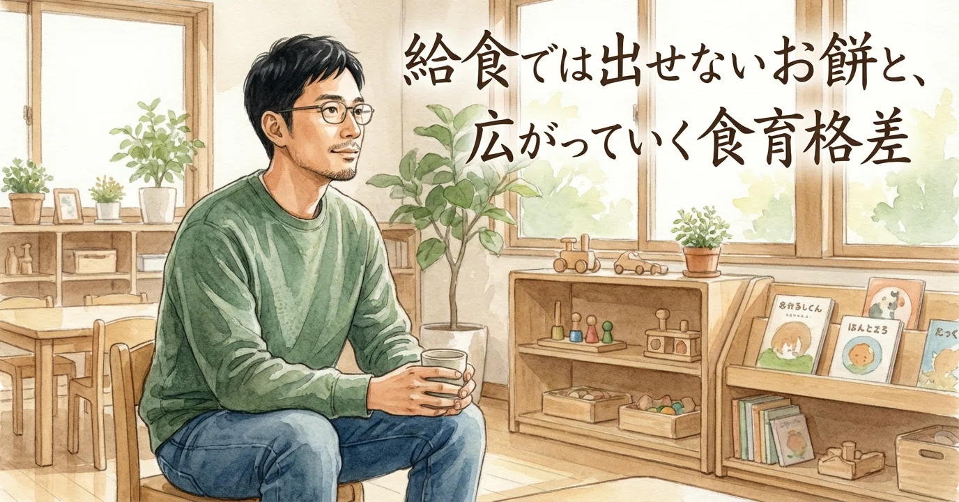 給食では出せないお餅と、広がっていく食育格差｜木村創