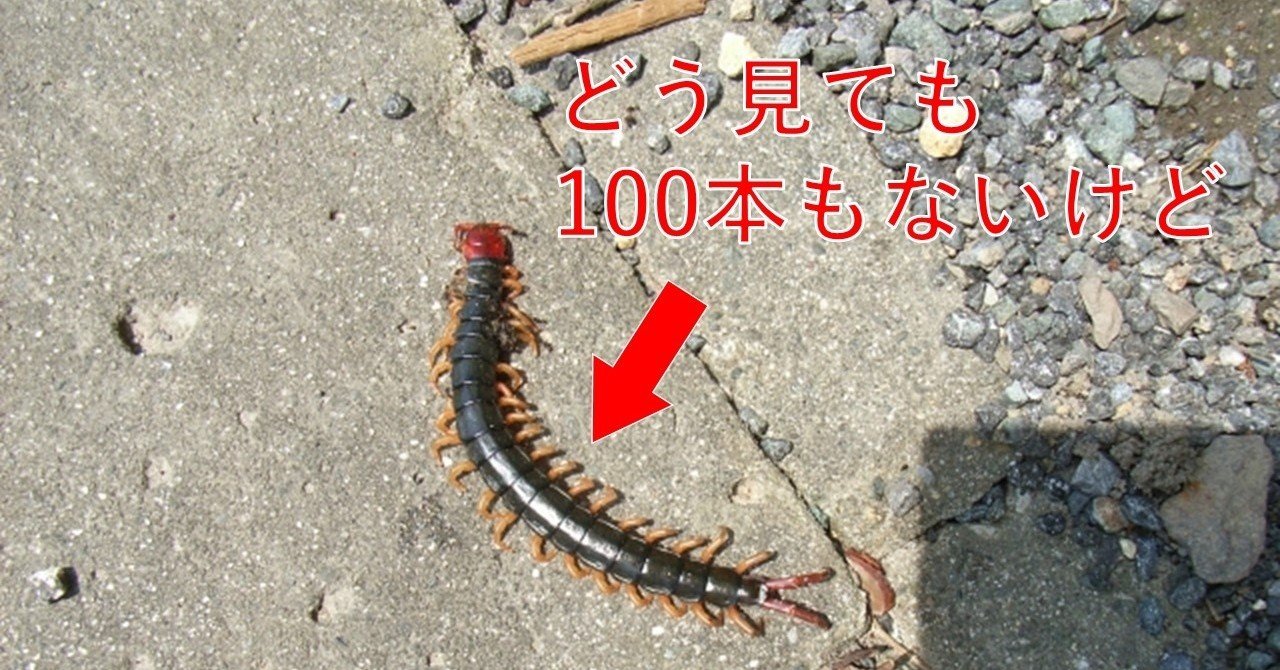 閲覧注意 百足 と書いて ムカデ ですが ホントに足が100本もあるの オモシロなんでも雑学 公式 Note 閲覧注意 百足 と書いて ムカデ ですが ホントに足が100本もあるの オモシロなんでも雑学 公式 Note