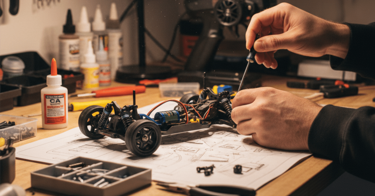 ラジコンカー作りまでの道⑨-部品の入手～車体の組み立て-｜シュウゴ