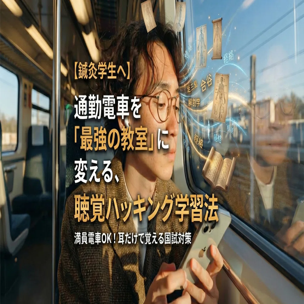 鍼灸学生へ】 通勤電車を「最強の教室」に変える、経穴聴覚ハッキング