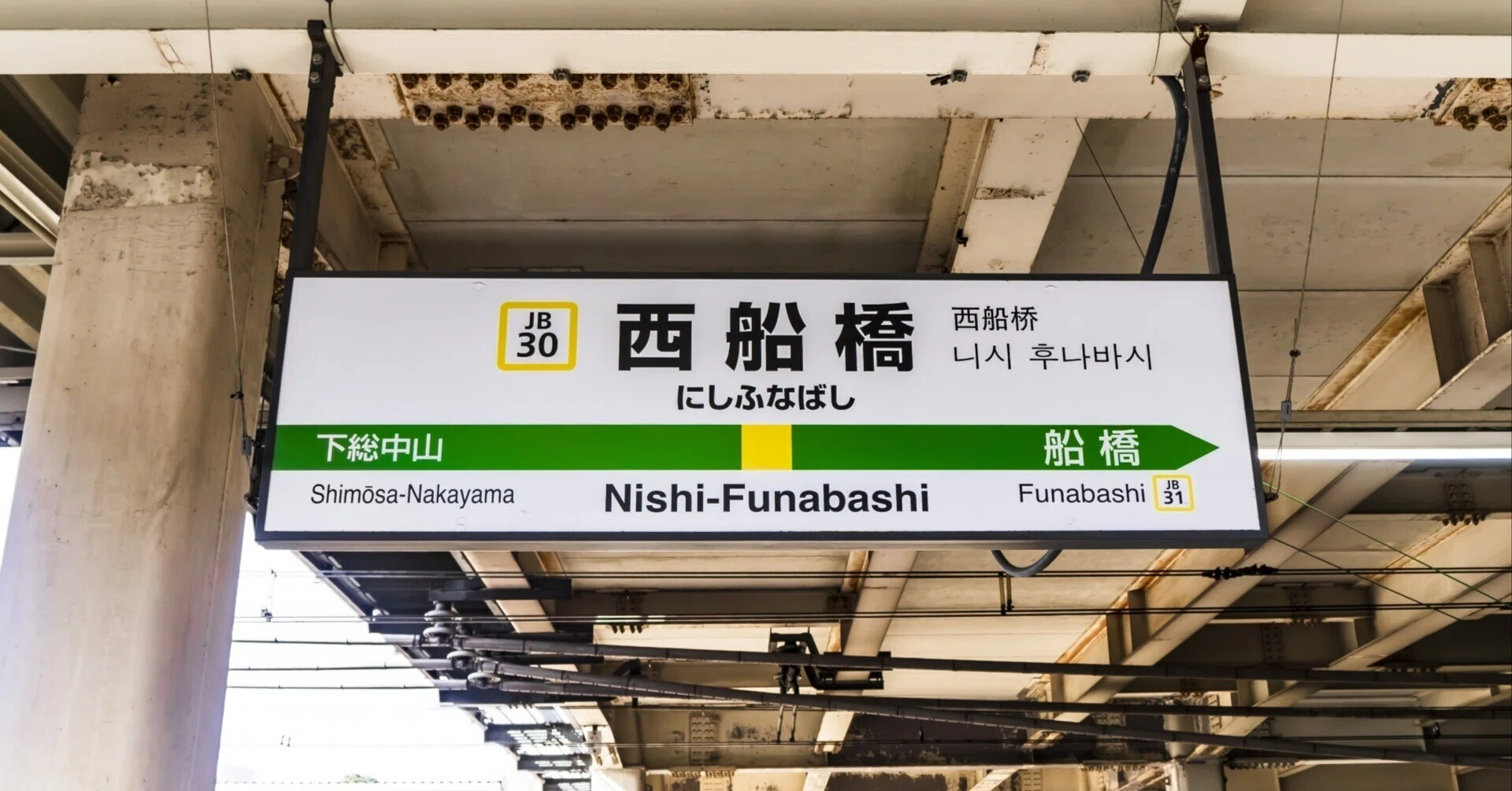 鉄道 ホーロー製 駅名看板 JR東日本 西船橋駅 | POLJOPORTAL 
