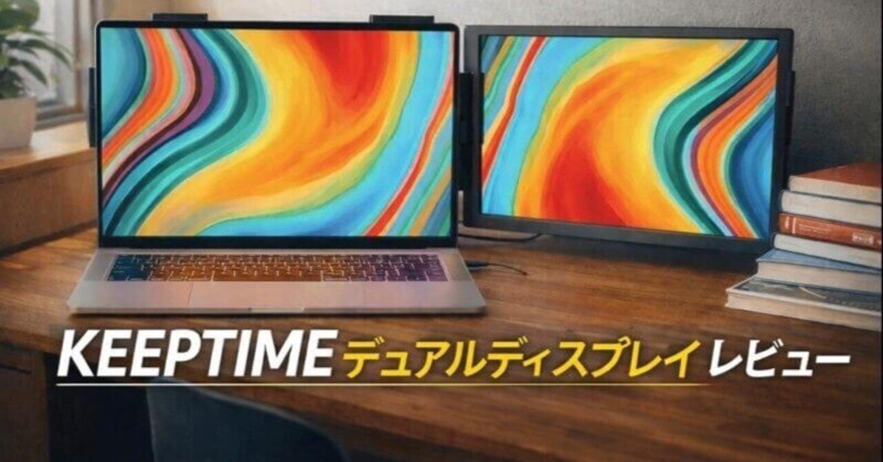 KEEPTIME デュアルディスプレイ レビュー｜出張・外出先で作業効率は
